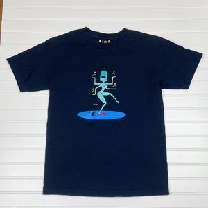 Vintage Y2K SHAG Colthing Josh Agle Black Cat Graphic Short Sleeve T-Shirt Small